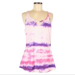 🌺 Lily Firmiana Tie Dye Crisscross Strappy Summer Tank Top Size M NWT